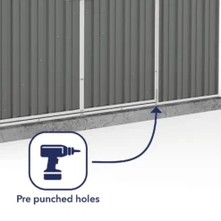 Absco 10 X 5ft Regent Metal Apex Shed - Grey 15 Absco 10 X 5ft Regent Metal Apex Shed - Grey -Garden Care Shop 13440854 6314929164404992