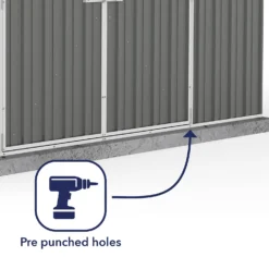 Absco 10 X 7ft Regent Metal Apex Shed - Grey 14 Absco 10 X 7ft Regent Metal Apex Shed - Grey -Garden Care Shop 13440855 1464931188578768