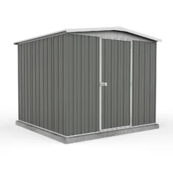 Absco 7.5 X7ft Regent Metal Apex Shed - Grey