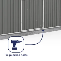 Absco 7.5 X7ft Regent Metal Apex Shed - Grey 15 Absco 7.5 X7ft Regent Metal Apex Shed - Grey -Garden Care Shop 13440858 1304929164369001