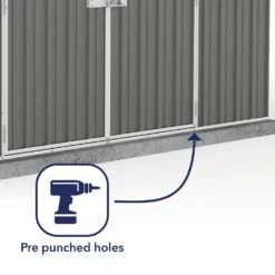 Absco 10 X 10ft Regent Metal Apex Shed - Grey 15 Absco 10 X 10ft Regent Metal Apex Shed - Grey -Garden Care Shop 13440859 3464929164320026