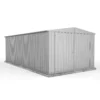 Absco 10 X 20ft Utility Workshop Apex Metal Shed - Zinc -Garden Care Shop 13440861 1304929163508016