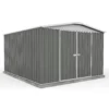 Absco 10x12ft Regent Metal Apex Shed - Grey -Garden Care Shop 13440862 1694929163464816