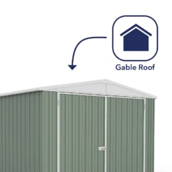 Absco 10x20ft Utility Workshop Apex Metal Shed - Green 13 Absco 10x20ft Utility Workshop Apex Metal Shed - Green -Garden Care Shop 13440864 1864929163720239