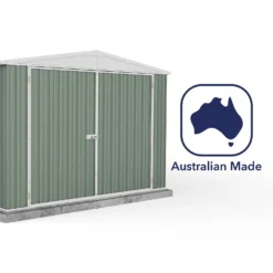 Absco 10x20ft Utility Workshop Apex Metal Shed - Green 17 Absco 10x20ft Utility Workshop Apex Metal Shed - Green -Garden Care Shop 13440864 4094929163992498