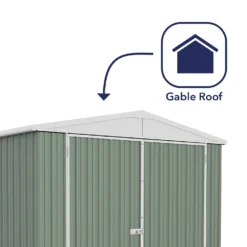 Absco 10 X 15ft Utility Workshop Apex Metal Shed - Green 13 Absco 10 X 15ft Utility Workshop Apex Metal Shed - Green -Garden Care Shop 13440865 1874929164280204