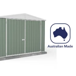 Absco 10 X 15ft Utility Workshop Apex Metal Shed - Green 17 Absco 10 X 15ft Utility Workshop Apex Metal Shed - Green -Garden Care Shop 13440865 2144929164554494