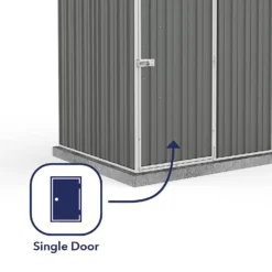 Absco 5 X 5ft Regent Metal Apex Shed - Grey 14 Absco 5 X 5ft Regent Metal Apex Shed - Grey -Garden Care Shop 13440867 1224929163765914