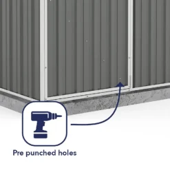 Absco 5 X 5ft Regent Metal Apex Shed - Grey 15 Absco 5 X 5ft Regent Metal Apex Shed - Grey -Garden Care Shop 13440867 1324929163852668