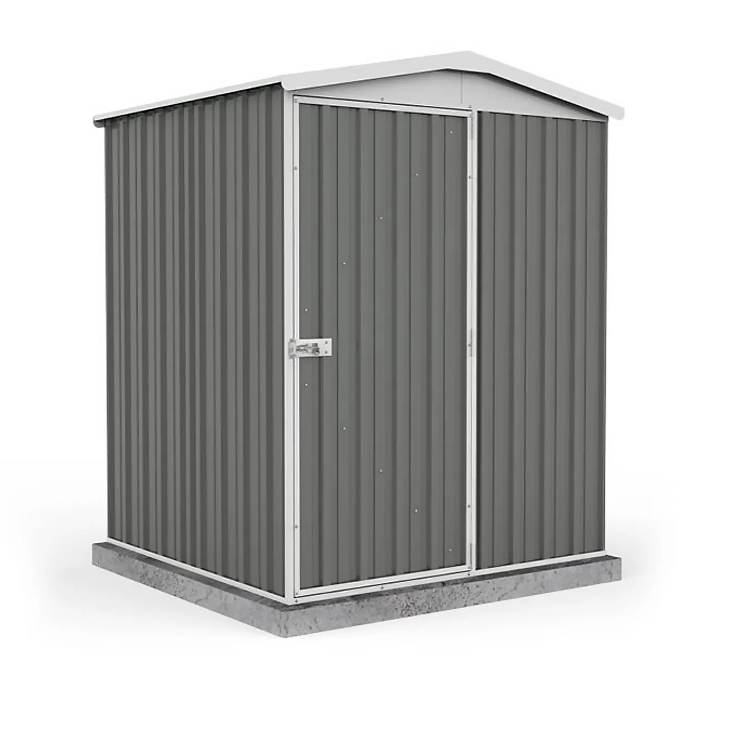Absco 5 X 5ft Regent Metal Apex Shed - Grey 3 Absco 5 X 5ft Regent Metal Apex Shed - Grey