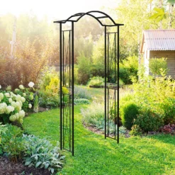 Panacea KD Wave Top Steel Garden Arch - Black 5 Panacea KD Wave Top Steel Garden Arch - Black -Garden Care Shop 13480853 4814931199840300