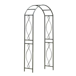 Panacea Arched Top Steel Garden Arch - Black