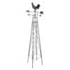 Panacea Rooster Weathervane Steel Obelisk - Rust 1 Panacea Rooster Weathervane Steel Obelisk - Rust -Garden Care Shop 13480858 1004931199679638