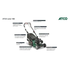 Atco 139cc Liner 16S Petrol Lawn Mower - 41cm -Garden Care Shop 13486581 8924932697632222