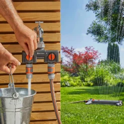 GARDENA Twin-Tap Hose Pipe Connector 10 GARDENA Twin-Tap Hose Pipe Connector -Garden Care Shop 13489627 9874920780869931