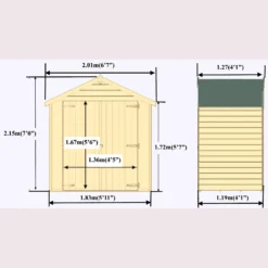 Shire 4 X 6ft Double Door Overlap Garden Shed With No Windows -Garden Care Shop 13505225 1354926477641040