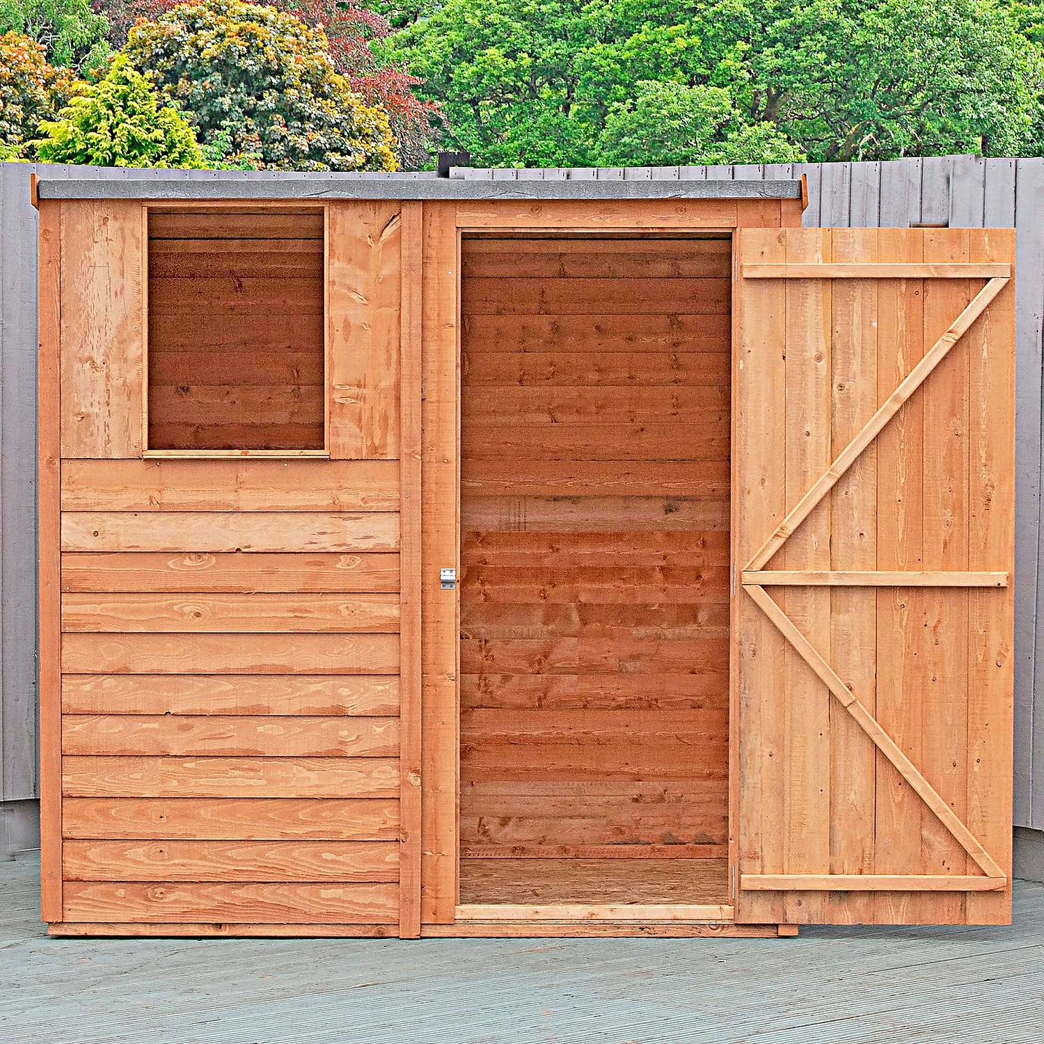 Shire 6x4ft Overlap Pent Garden Shed 4 Shire 6x4ft Overlap Pent Garden Shed - Image 2