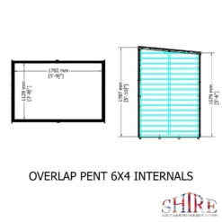 Shire 6x4ft Overlap Pent Garden Shed 10 Shire 6x4ft Overlap Pent Garden Shed -Garden Care Shop 13505229 5114926474577446