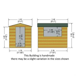 Shire 8 X 6ft Lewis Garden Shed 16 Shire 8 X 6ft Lewis Garden Shed -Garden Care Shop 13505254 8314926492411903