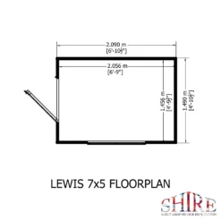 Shire 7 X 5ft Lewis Garden Shed - Including Installation 16 Shire 7 X 5ft Lewis Garden Shed - Including Installation -Garden Care Shop 13505256 1044926482727264