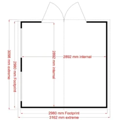 Shire 10 X 10ft Garden Workshop - Including Installation -Garden Care Shop 13505262 1254931995154544
