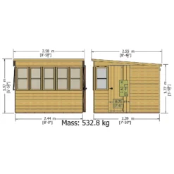Shire 8 X 8ft Sun Pent Shed 13 Shire 8 X 8ft Sun Pent Shed -Garden Care Shop 13505279 5734931996327169