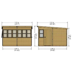 Shire 10 X 10ft Sun Pent Shed - Including Installation 15 Shire 10 X 10ft Sun Pent Shed - Including Installation -Garden Care Shop 13505295 1614933733677833