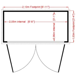 Shire 7 X 3ft Shiplap Double Door Bike Storage -Garden Care Shop 13505353 1284931992709844