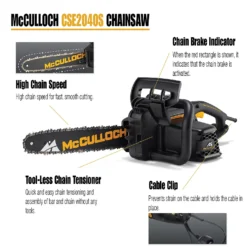 McCulloch CSE2040S Electric Chainsaw 7 McCulloch CSE2040S Electric Chainsaw -Garden Care Shop 13524818 6514936887840873
