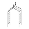 Agriframes Gothic Garden Arch - (H)2.4M X (W) 1.2m X (D)0.45m - Black -Garden Care Shop 13526218 8794935036170475