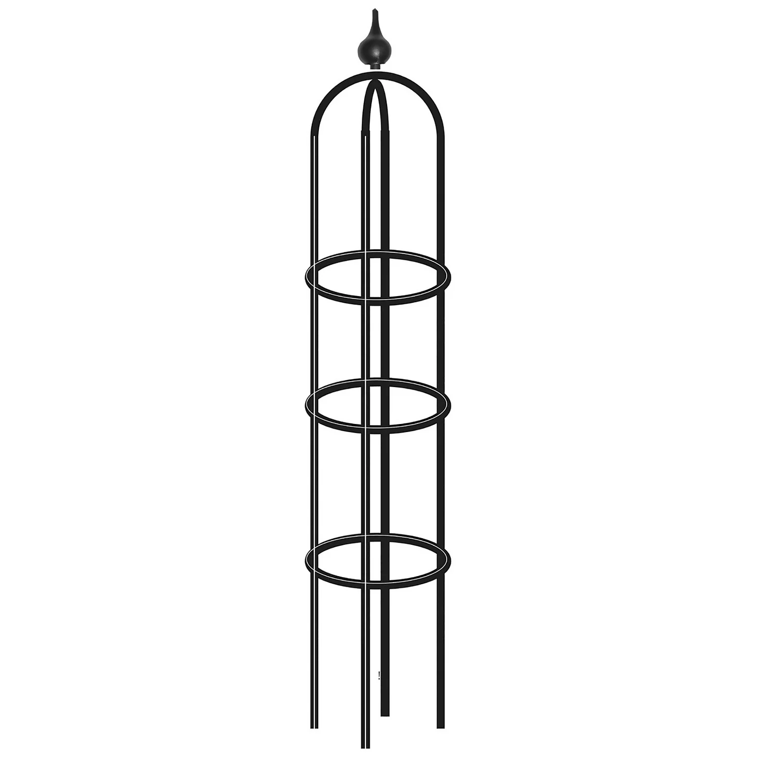 Agriframes Decorative Garden Obelisk 1.7m - Blue 3 Agriframes Decorative Garden Obelisk 1.7m - Blue