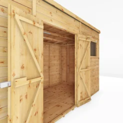 Mercia 12ft X 8ft Premium Shiplap Pent Shed - Including Installation -Garden Care Shop 13555752 1145033256178188