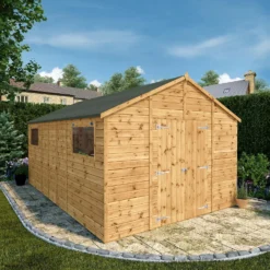Mercia 16ft X 10ft Premium Shiplap Modular Workshop Shed - Including Installation -Garden Care Shop 13555753 1854949337663132