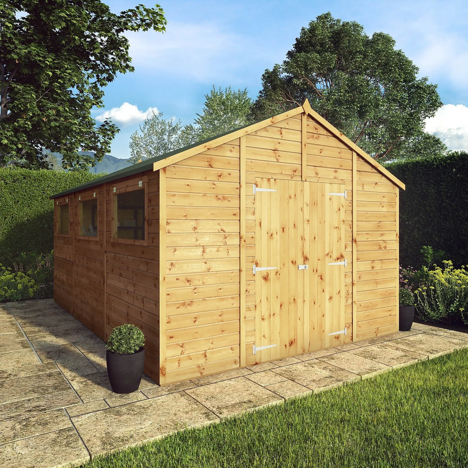 Mercia 15ft X 10ft Premium Shiplap Modular Workshop Shed 4 Mercia 15ft X 10ft Premium Shiplap Modular Workshop Shed - Image 2