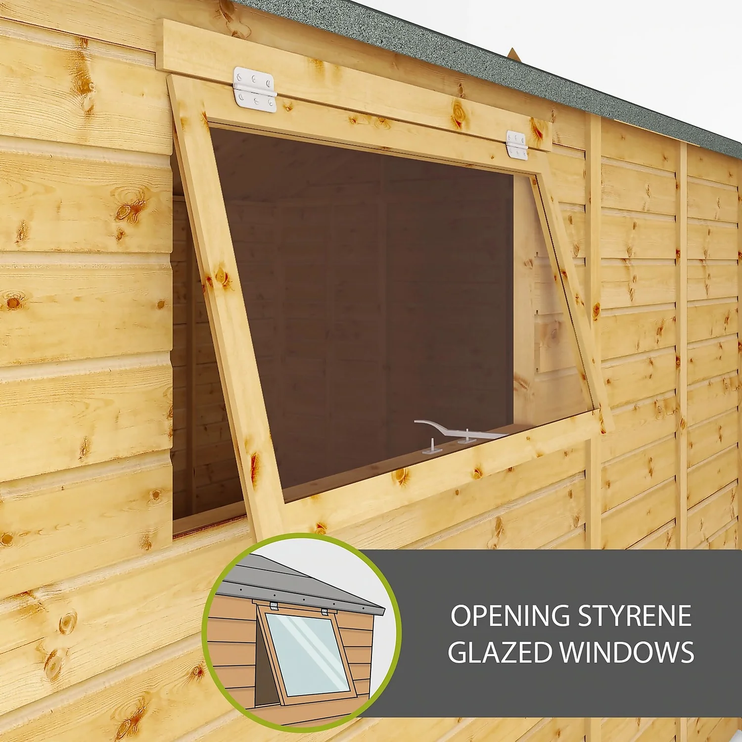 Mercia 18ft X 10ft Premium Shiplap Modular Workshop Shed 5 Mercia 18ft X 10ft Premium Shiplap Modular Workshop Shed - Image 3