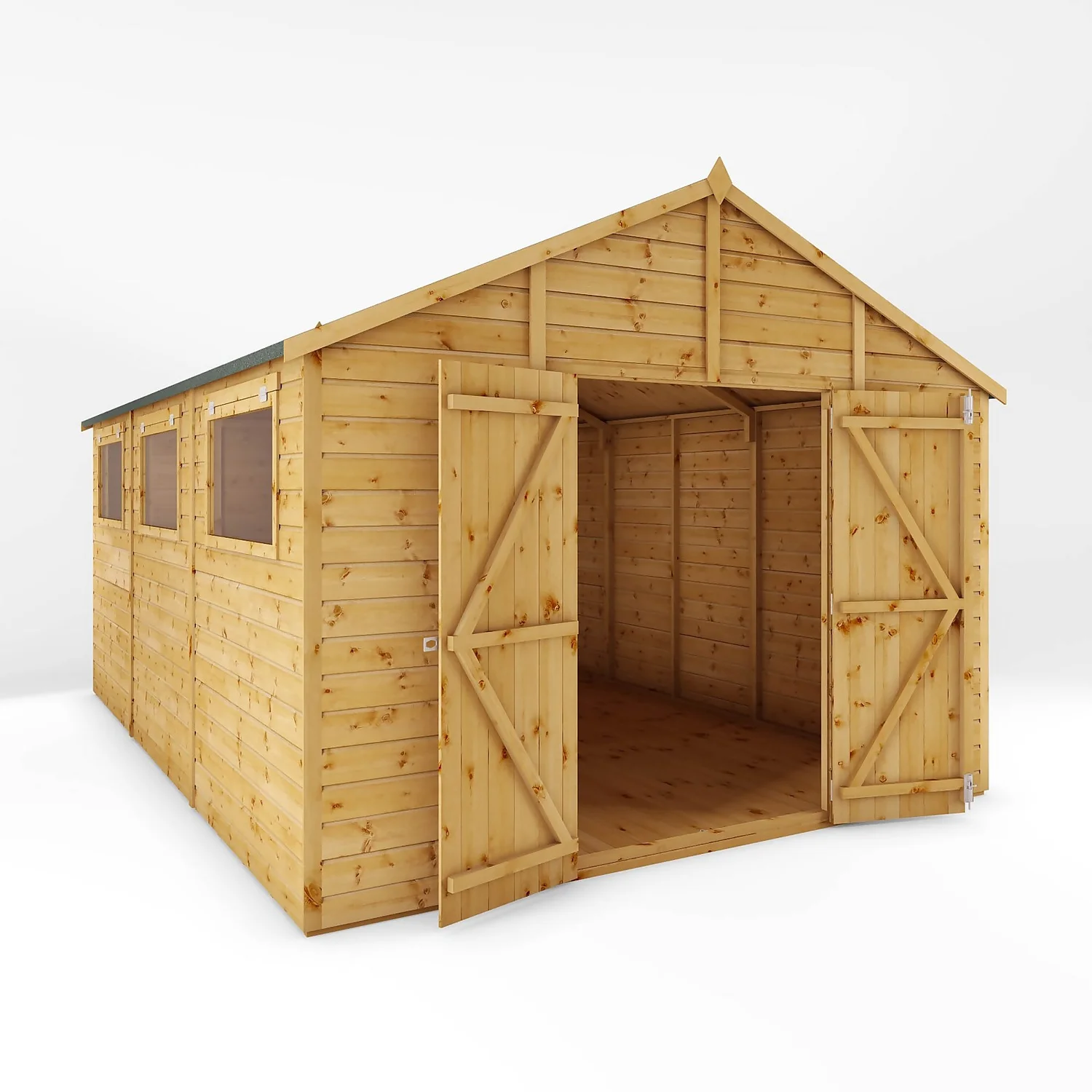 Mercia 15ft X 10ft Premium Shiplap Modular Workshop Shed - Including Installation 12 Mercia 15ft X 10ft Premium Shiplap Modular Workshop Shed - Including Installation - Image 10