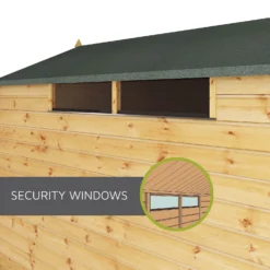 Mercia 8ft X 6ft Premium Shiplap Security Apex Shed - Including Installation -Garden Care Shop 13555781 1775033256498459
