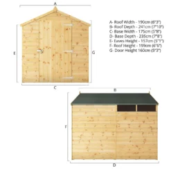 Mercia 8ft X 6ft Premium Shiplap Security Apex Shed - Including Installation -Garden Care Shop 13555781 1975033256584037