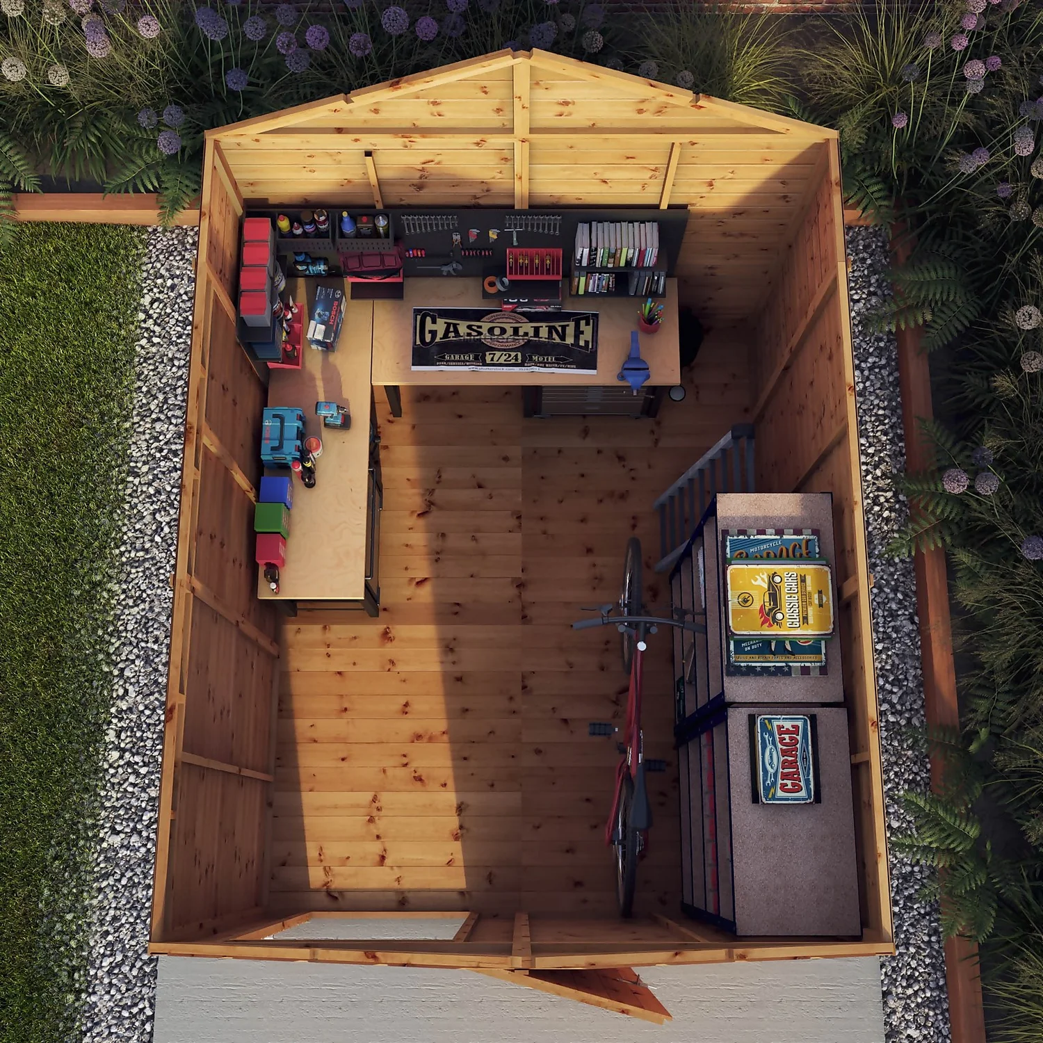 Mercia 10ft X 8ft Premium Windowless Shiplap Apex Shed 11 Mercia 10ft X 8ft Premium Windowless Shiplap Apex Shed - Image 9