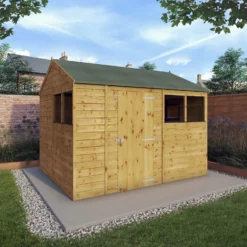 Mercia 10ft X 8ft Premium Shiplap Reverse Apex Shed - Including Installation -Garden Care Shop 13555795 3574949332600590