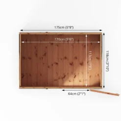 Mercia 6ft X 4ft Premium Shiplap Pent Shed - Including Installation -Garden Care Shop 13555797 1174949333014698