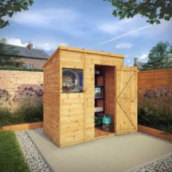 Mercia 6ft X 4ft Premium Shiplap Pent Shed - Including Installation -Garden Care Shop 13555797 5154949333004057