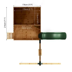 Mercia 5ft X 6ft Honeysuckle Wooden Playhouse - Installation Included -Garden Care Shop 13555816 3434951880080995