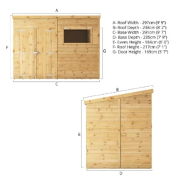 Mercia 10ft X 8ft Premium Shiplap Pent Shed 20 Mercia 10ft X 8ft Premium Shiplap Pent Shed -Garden Care Shop 13555861 6725011477691145