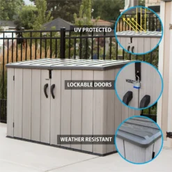 Lifetime Horizontal Plastic Outdoor Storage Shed 13 Lifetime Horizontal Plastic Outdoor Storage Shed -Garden Care Shop 13660824 5664949050849092