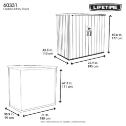 Lifetime Plastic Outdoor Utility Shed 14 Lifetime Plastic Outdoor Utility Shed -Garden Care Shop 13660825 2034949054210748