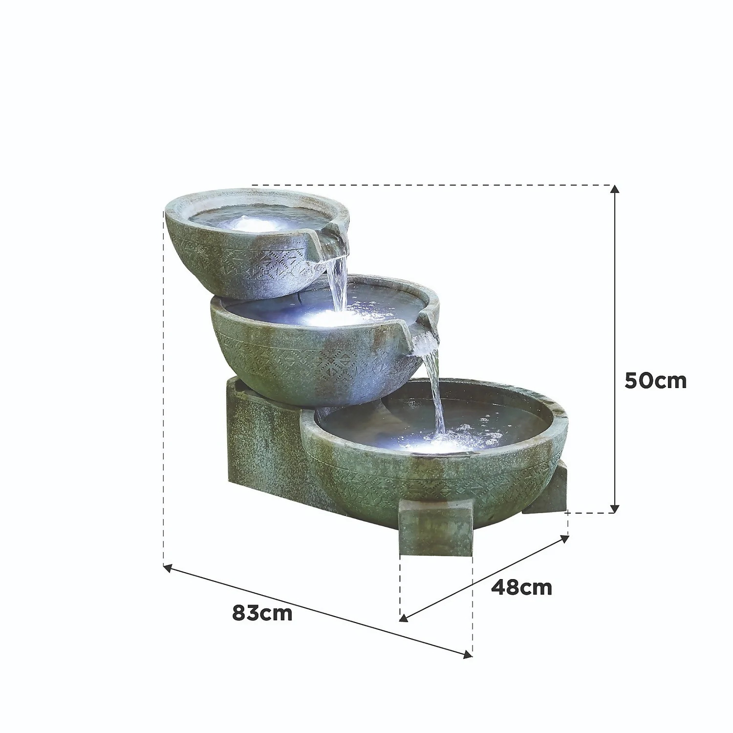 Stylish Fountain Oasis Water Feature With LEDs 8 Stylish Fountain Oasis Water Feature With LEDs - Image 6
