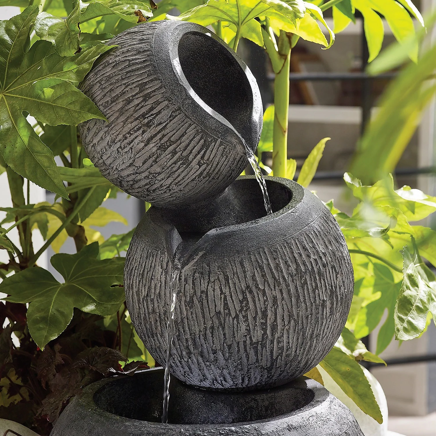 Stylish Fountain Illusion Falls Water Feature With LEDs 6 Stylish Fountain Illusion Falls Water Feature With LEDs - Image 4