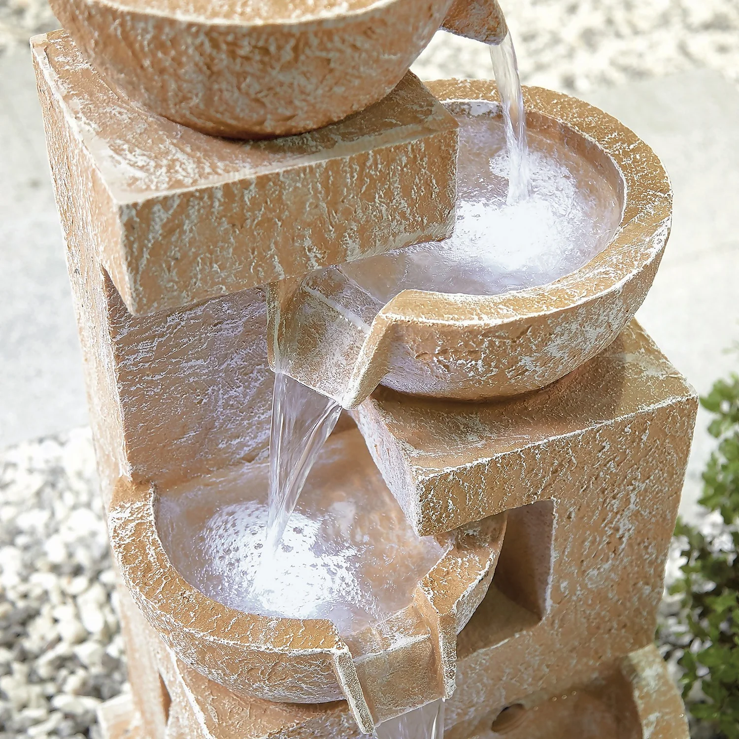 Stylish Fountain Sparkling Bowls Water Feature With LEDs 6 Stylish Fountain Sparkling Bowls Water Feature With LEDs - Image 4