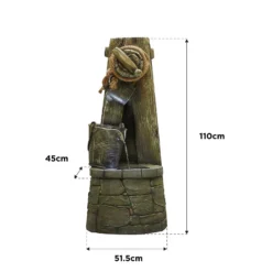 Stylish Fountain Enchanted Well Water Feature With LEDs -Garden Care Shop 13846056 7074962027676998